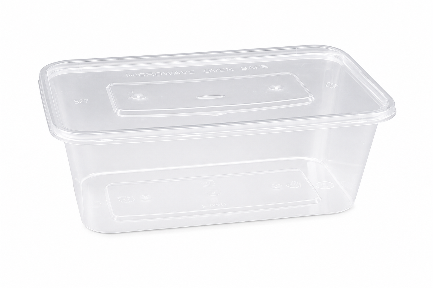 Bol kraft rond avec couvercle transparent
