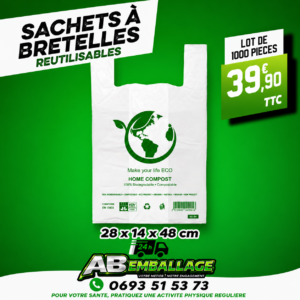 Sachets à bretelles réutilisables