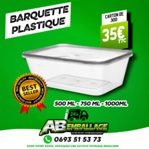 Barquette platique